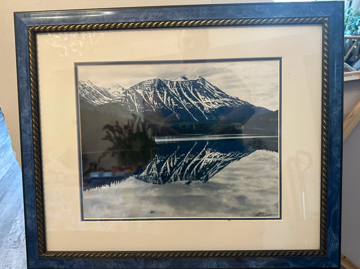 Framed Mountain Landscape Photo - photo 4