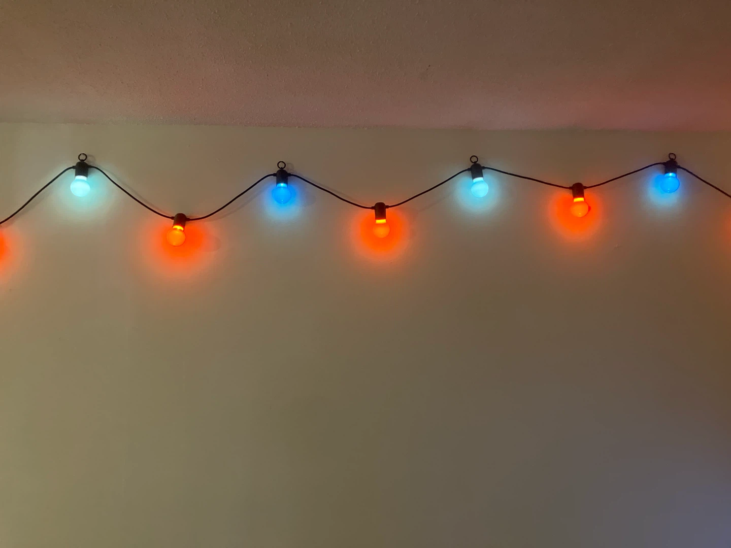 String Lights - Blue and Orange