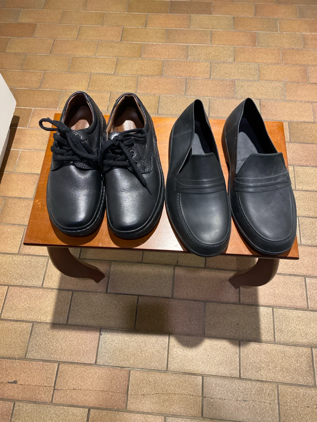 Leather Shoes & rain covers
