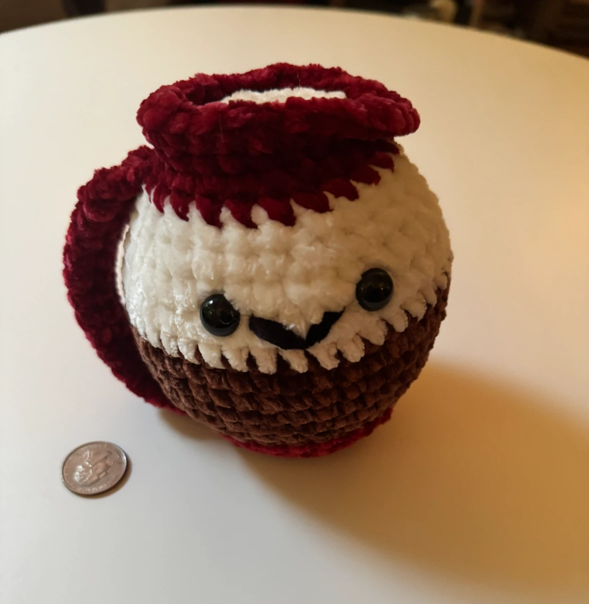 Crocheted Cute Coffee Mug Plush Toy