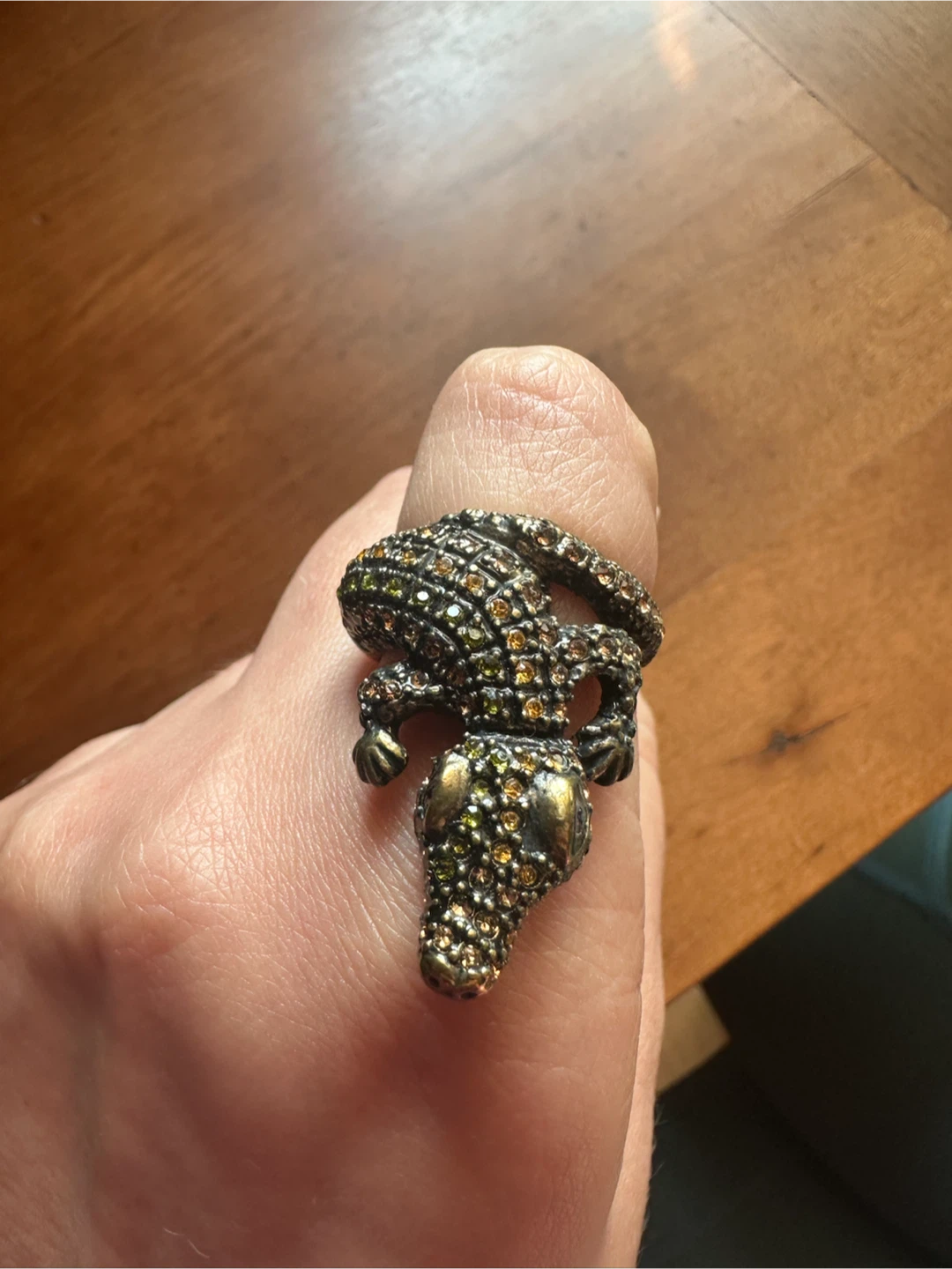 Vintage Avon Animal Magnetism Alligator Ring - photo 2