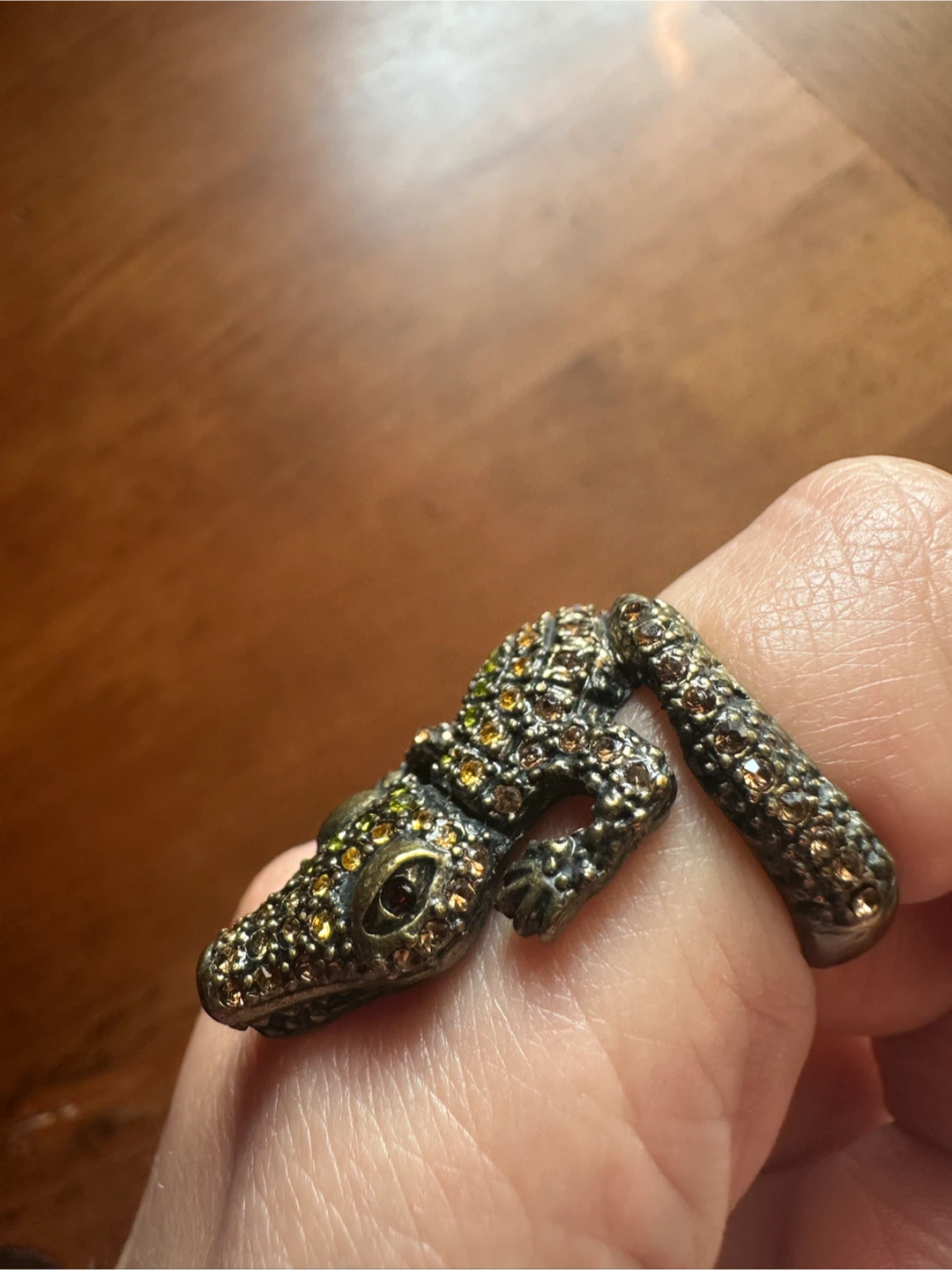 Vintage Avon Animal Magnetism Alligator Ring