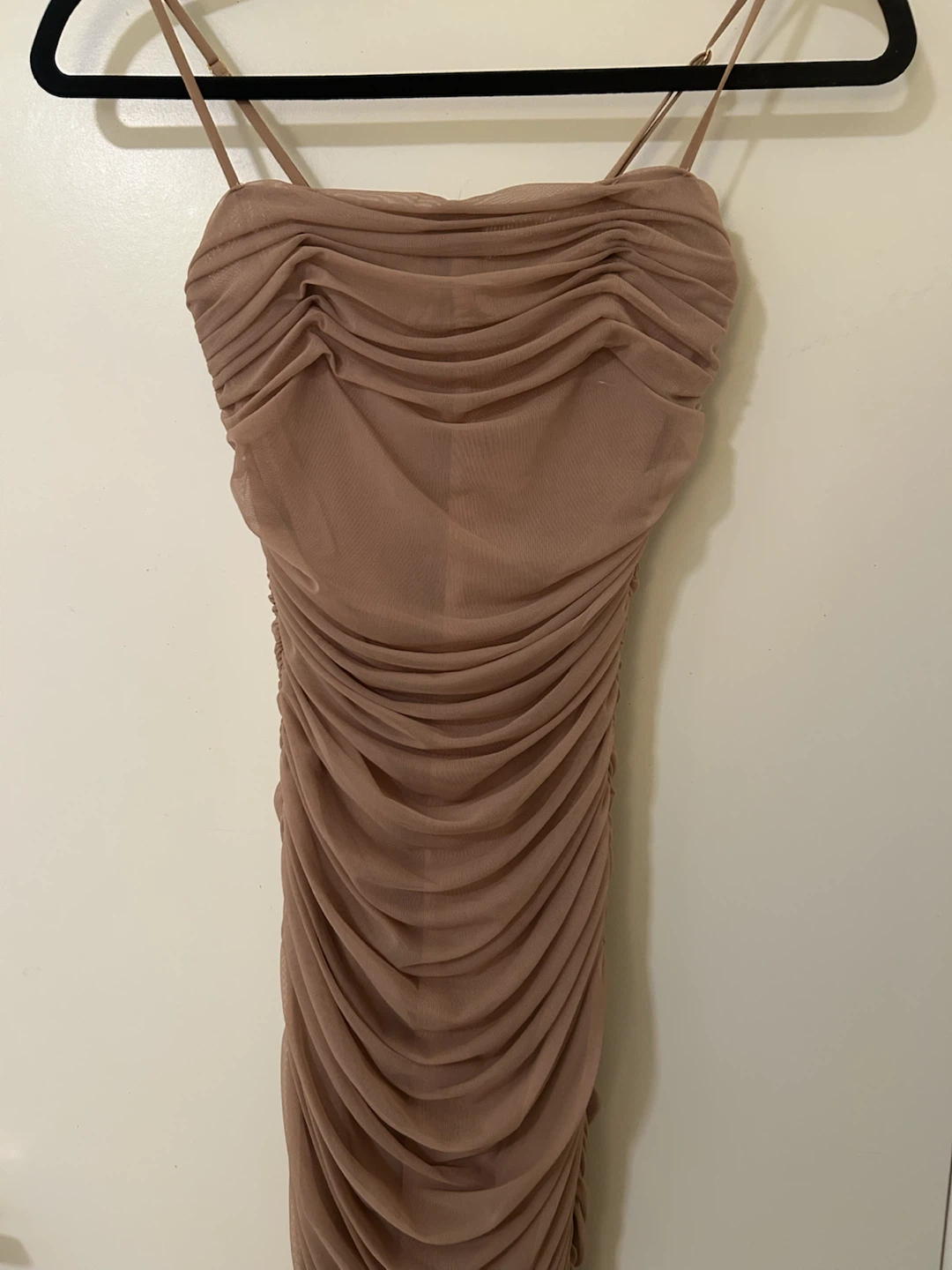 Babaton Ruched Bodycon Dress - size 00