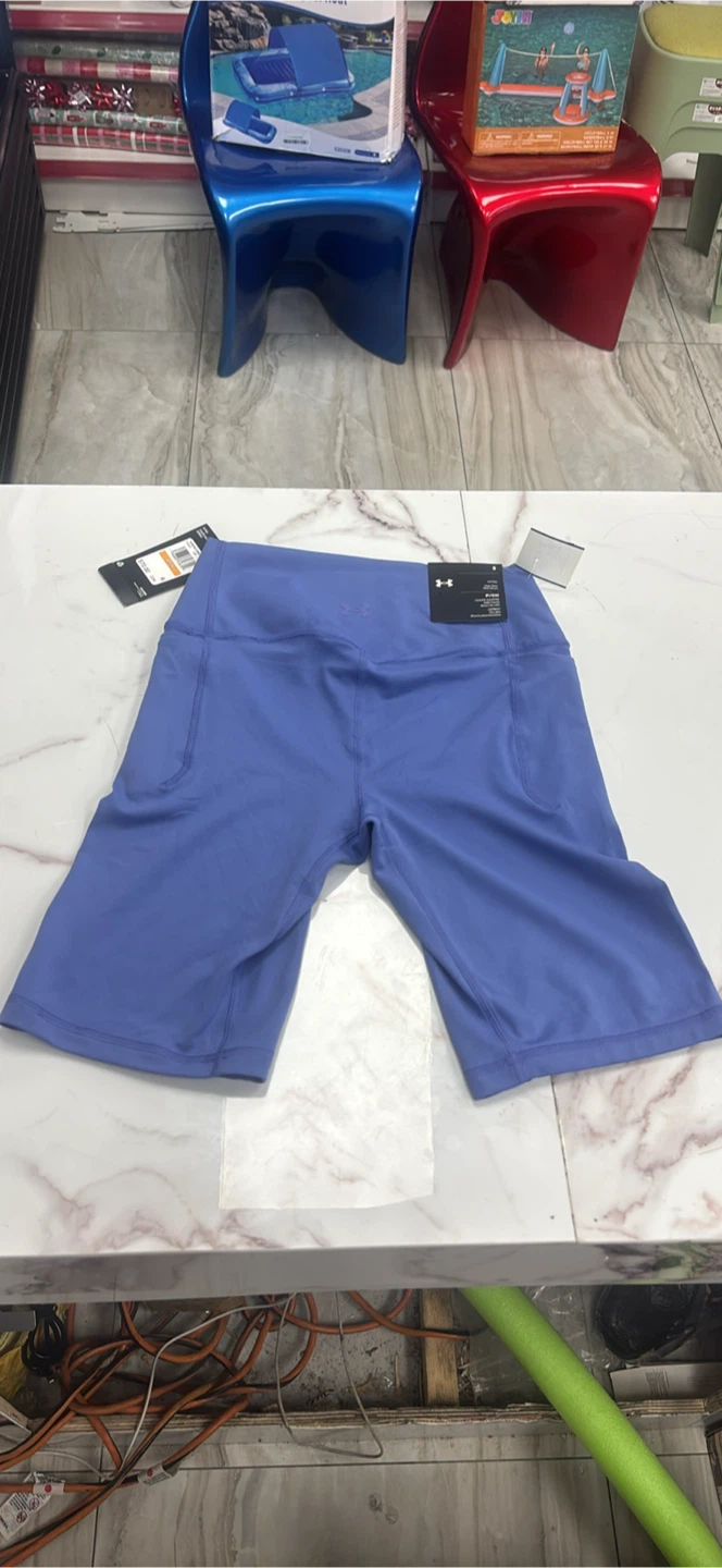 Under Armour Women's Compression Shorts - Blue - Size S