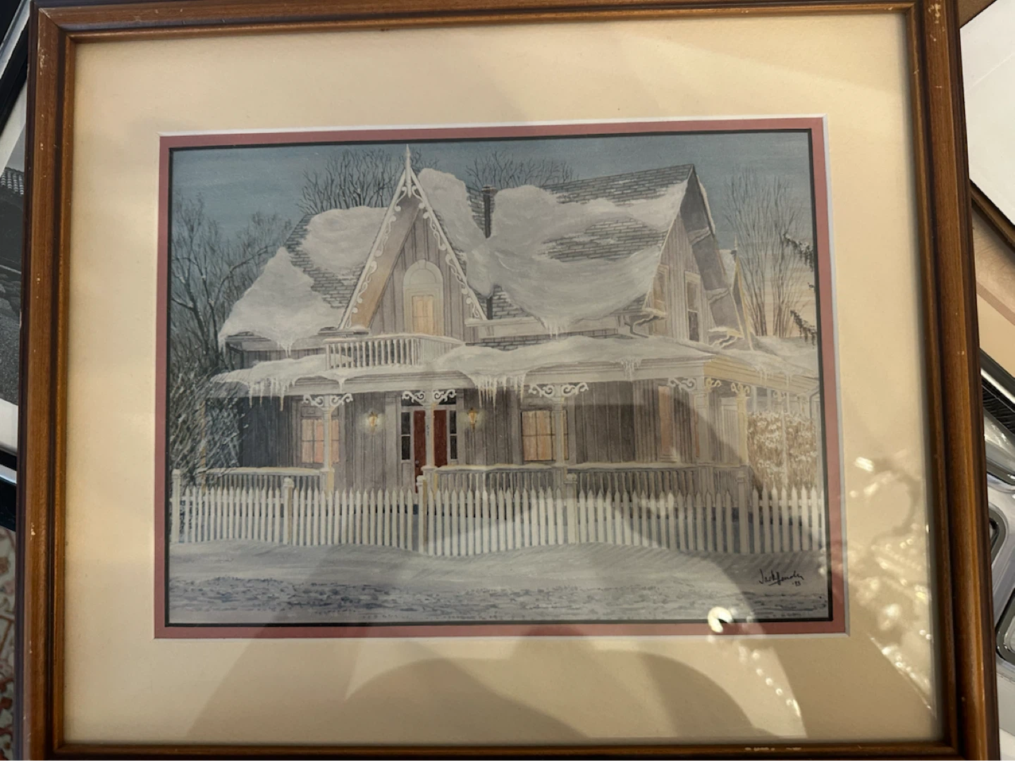 Framed Winter House Print by Jack Henderson '93