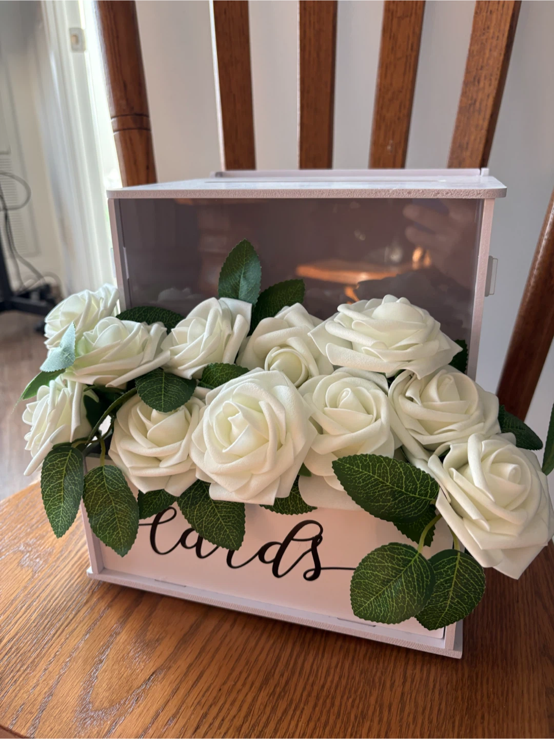 White Floral "Cards" Box