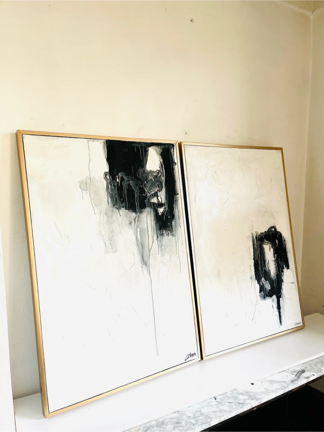 Original Abstract Art Painting Set