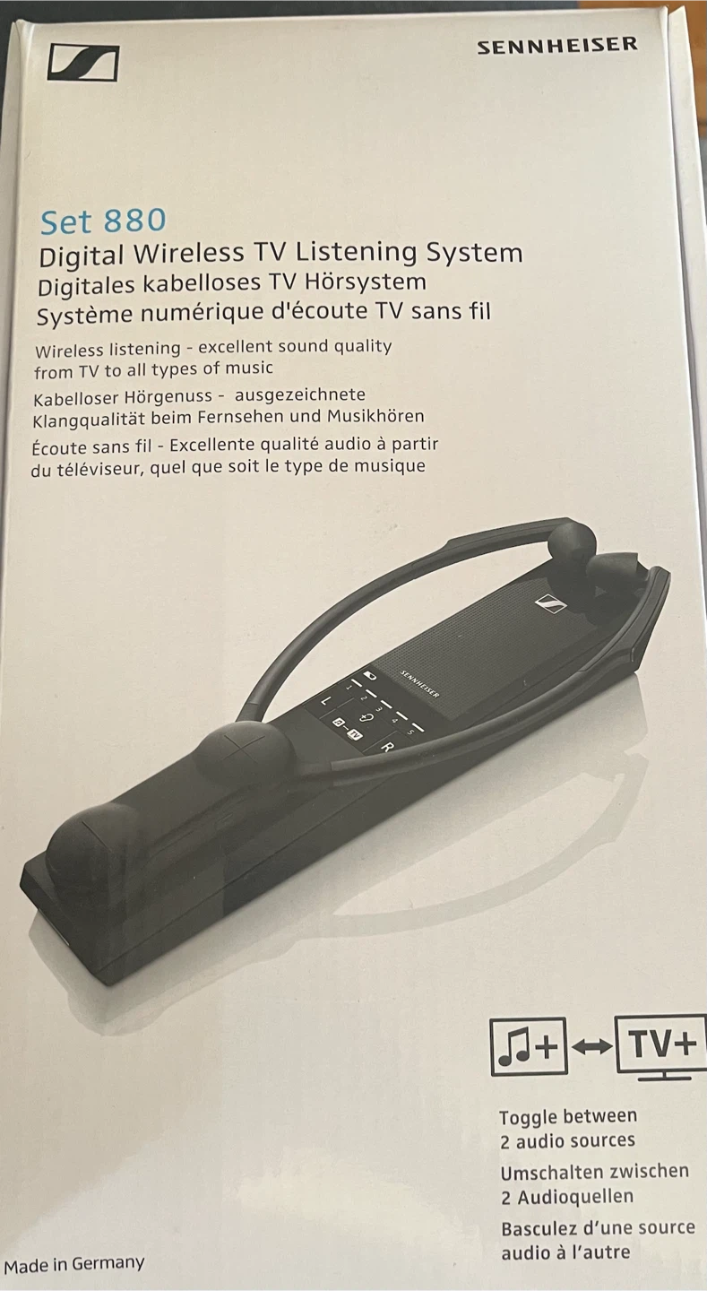 Sennheiser Set 880 Digital Wireless TV Listening System