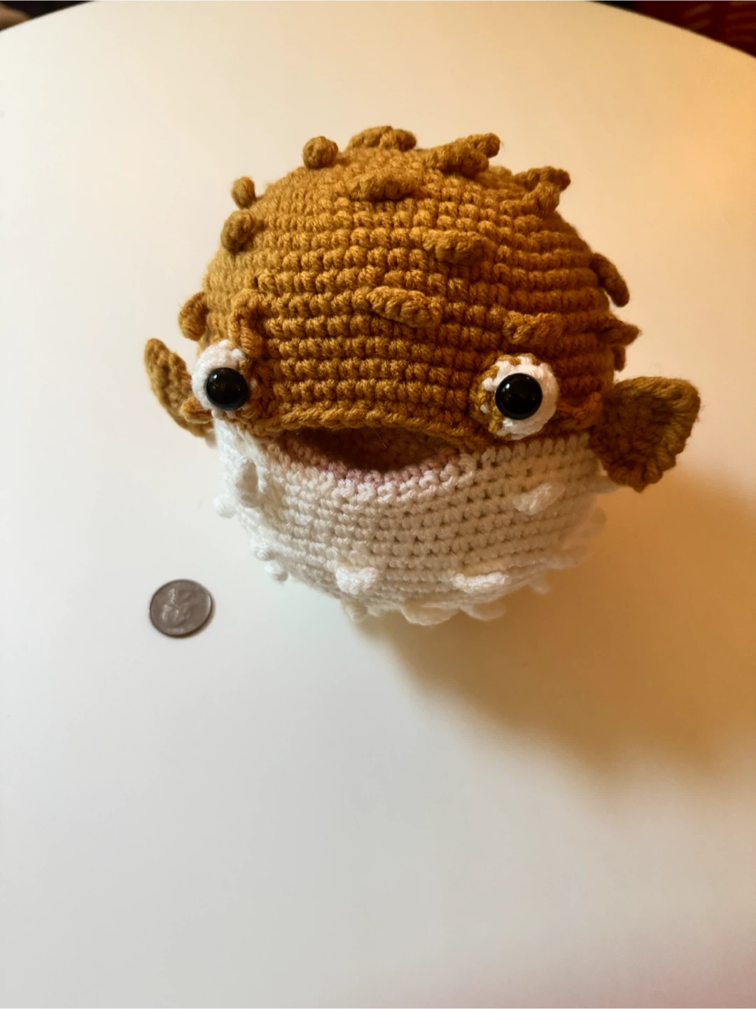 Crocheted Pufferfish Plush Toy - photo 2