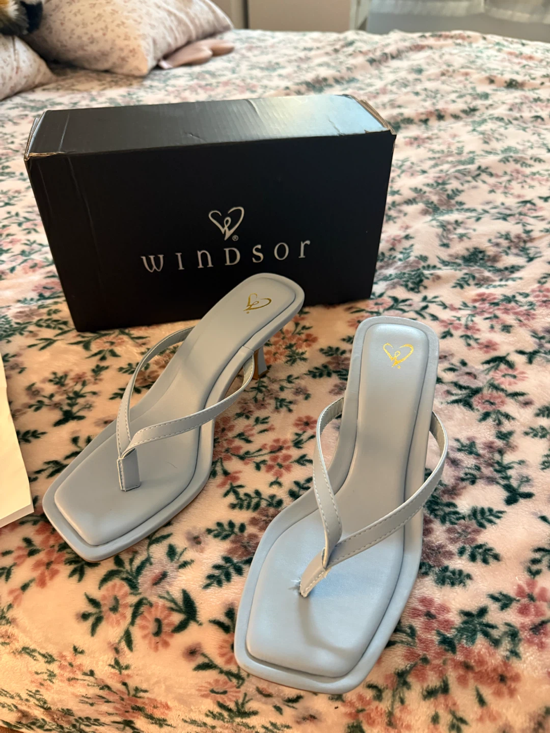 Windsor Light Blue Thong Heels - photo 2