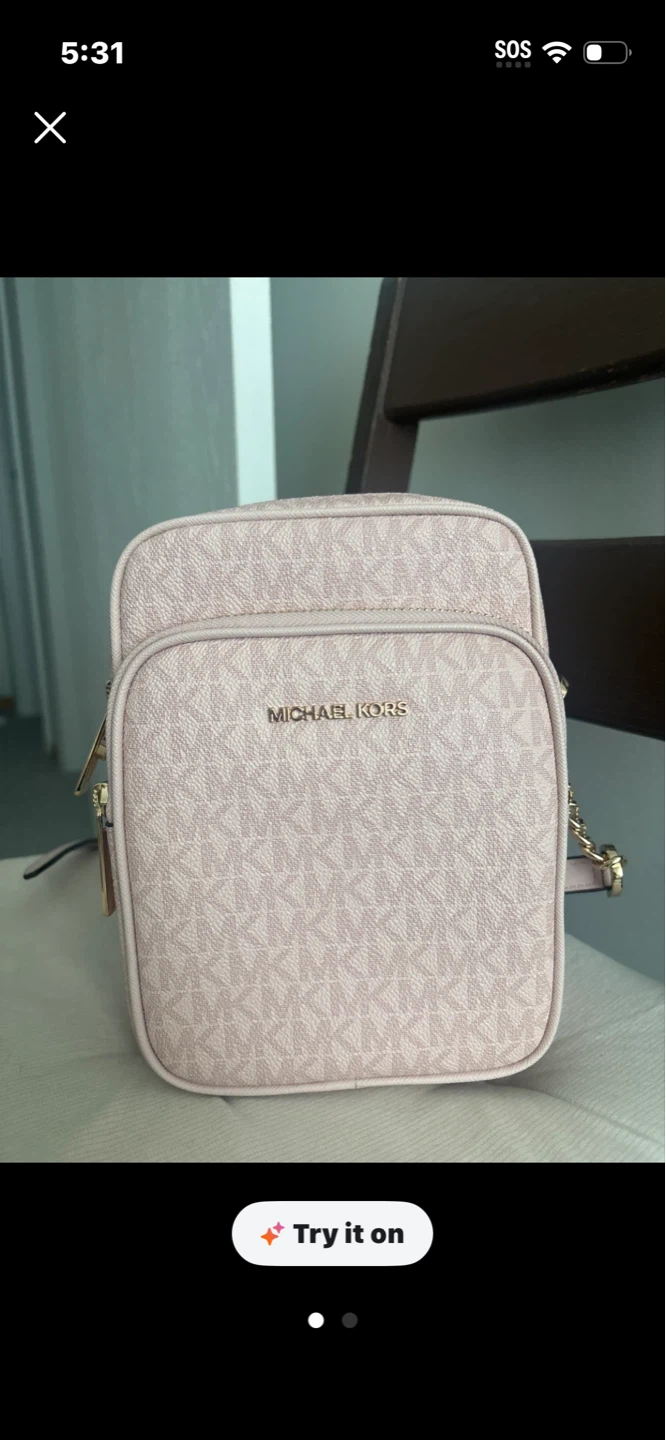 Michael Kors Pink Logo Camera Bag