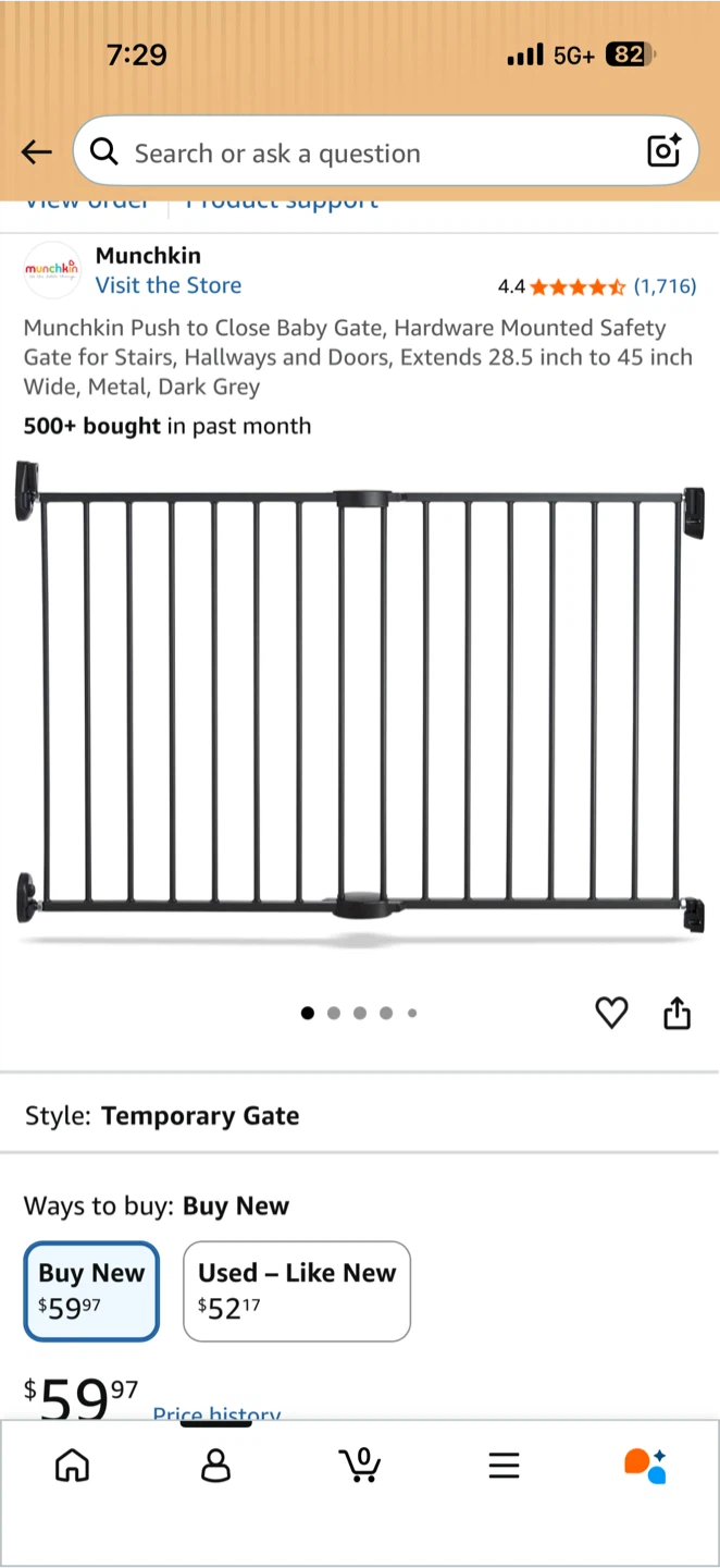 Munchkin Push to Close Baby Gate - photo 2