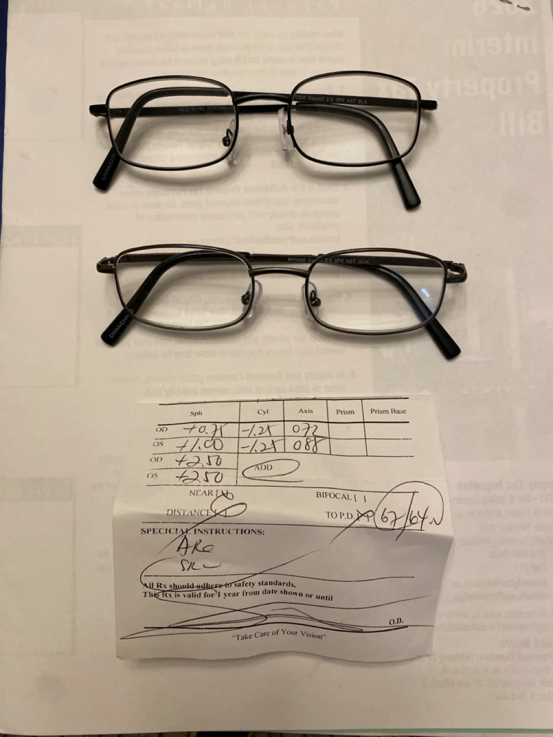 Eyeglasses Frames (2 pairs) - 0320 Council & MY0320