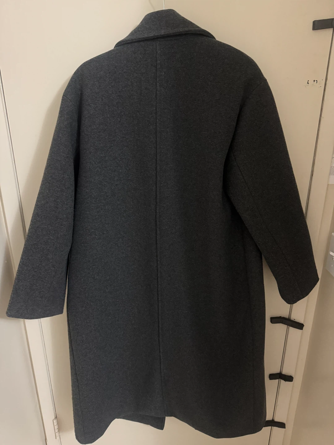 Zara Grey Double-Breasted Wool Blend Coat - photo 5
