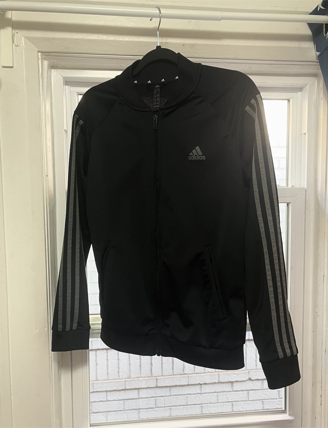 Unisex Adidas Black Full Zip Jacket