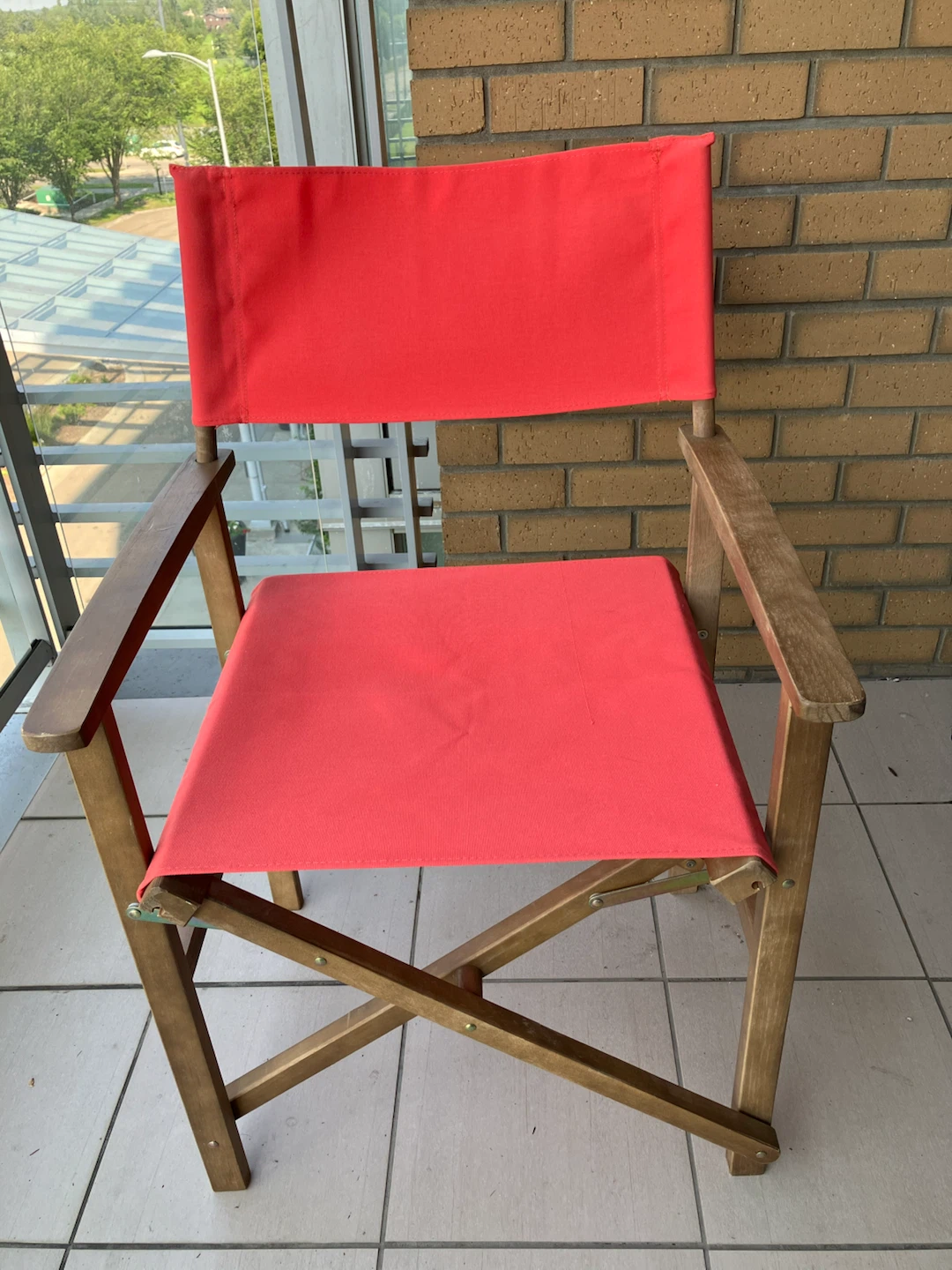 Red Canvas Director's Chair