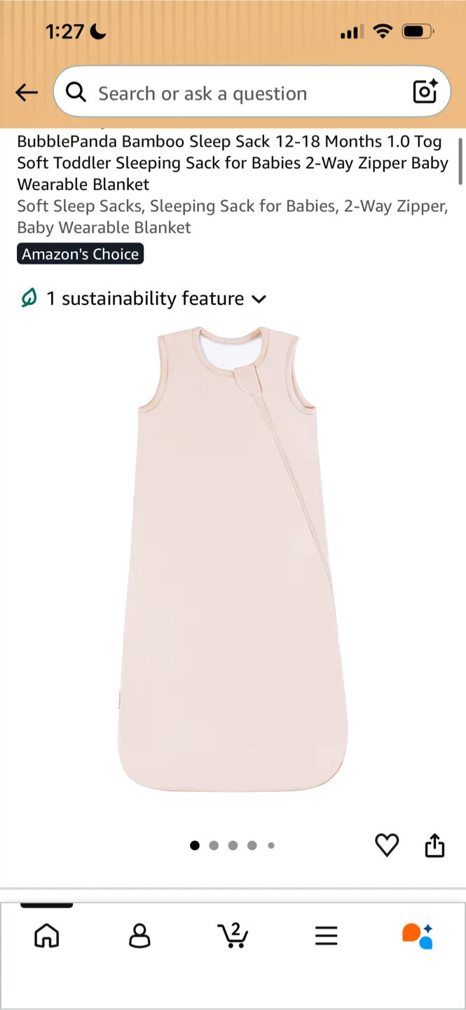 Brand New-Bubble Panda Bamboo Sleep Sack - Size L - photo 3