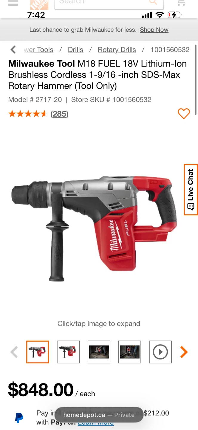 Milwaukee Tool Rotary Hammer - photo 3