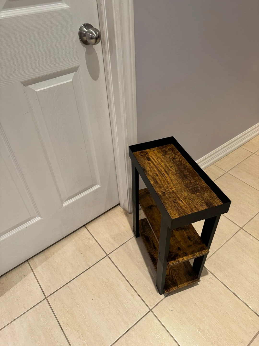 3-Tier Side Table with Storage - photo 2