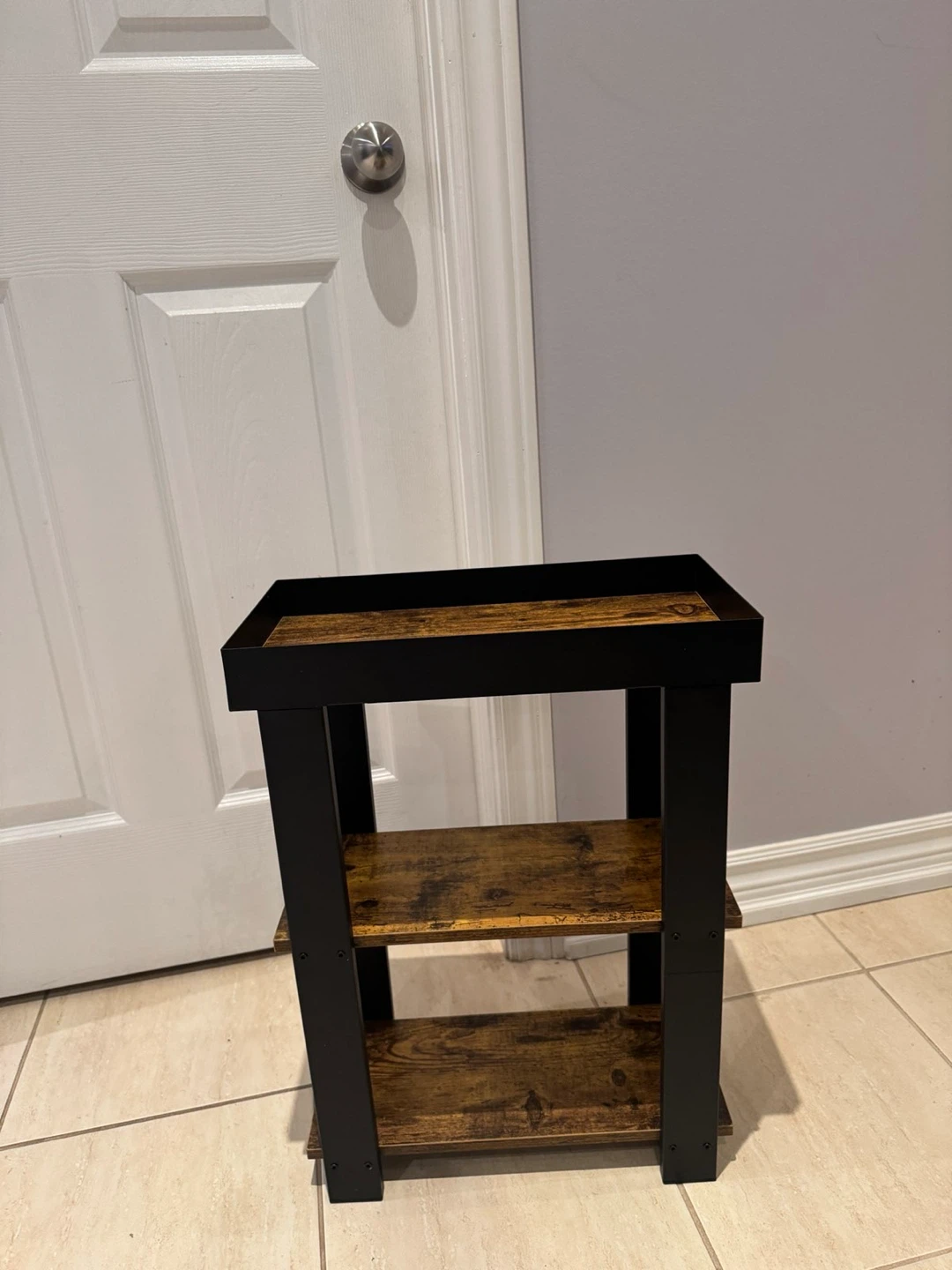 3-Tier Side Table with Storage - photo 3