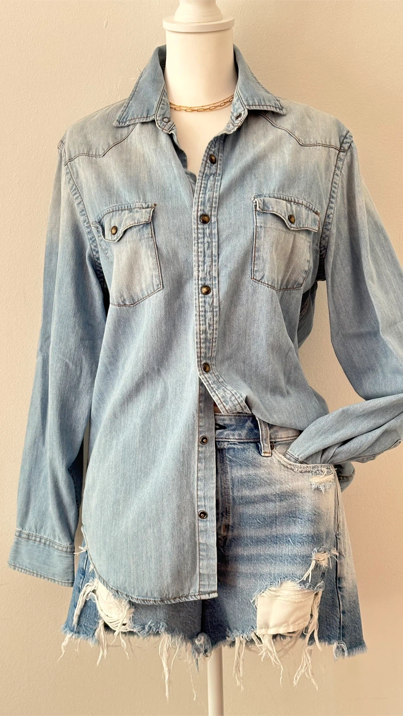 American Eagle Denim Shorts M /US size 10 - photo 5