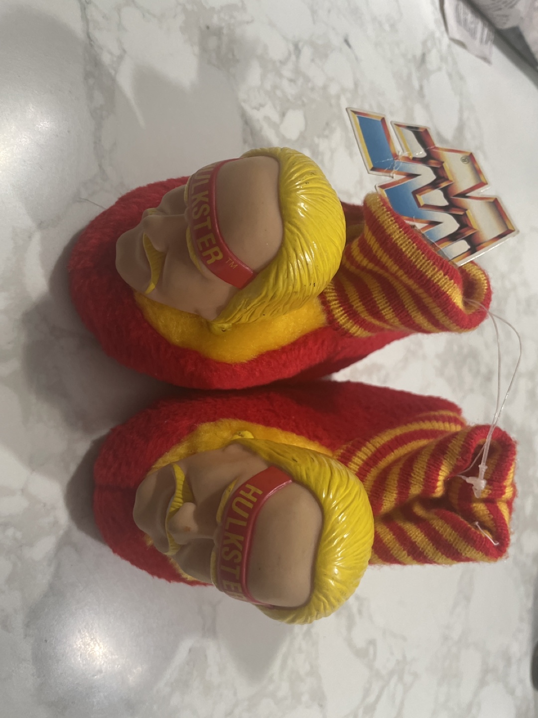WWF Hulk Hogan Wrestling Footwear Slippers Size 5-6
