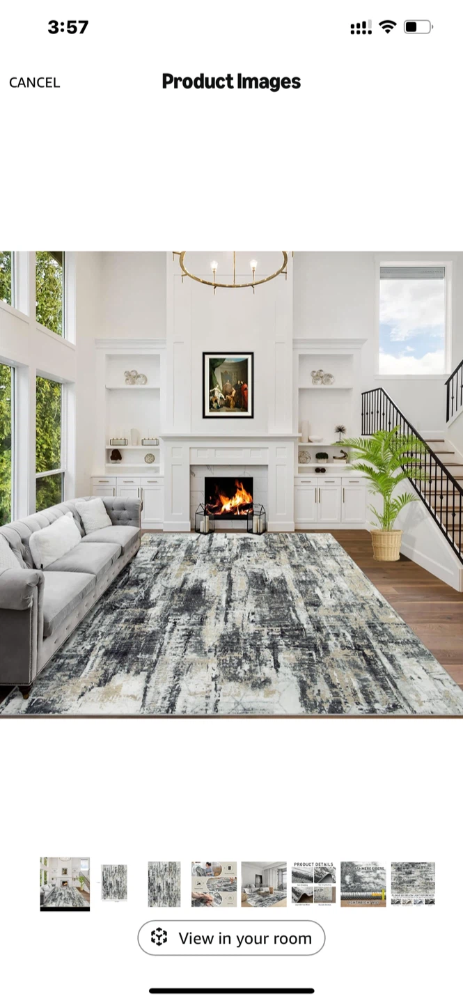 Area Rug with Swirl Pattern