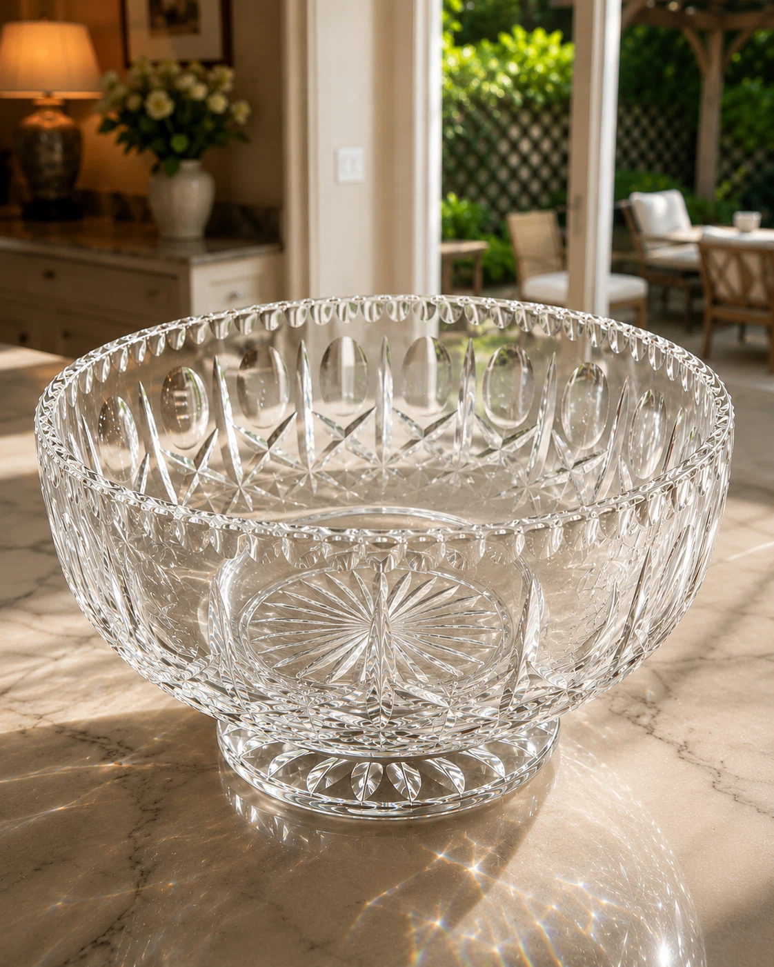 Crystal Footed Serving Bowl - photo 2