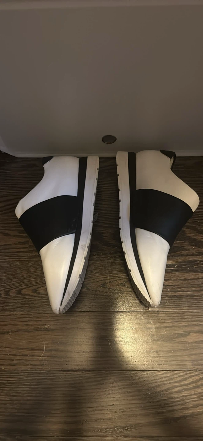 Karl Lagerfeld White and Black Slip-On Sneakers - photo 2