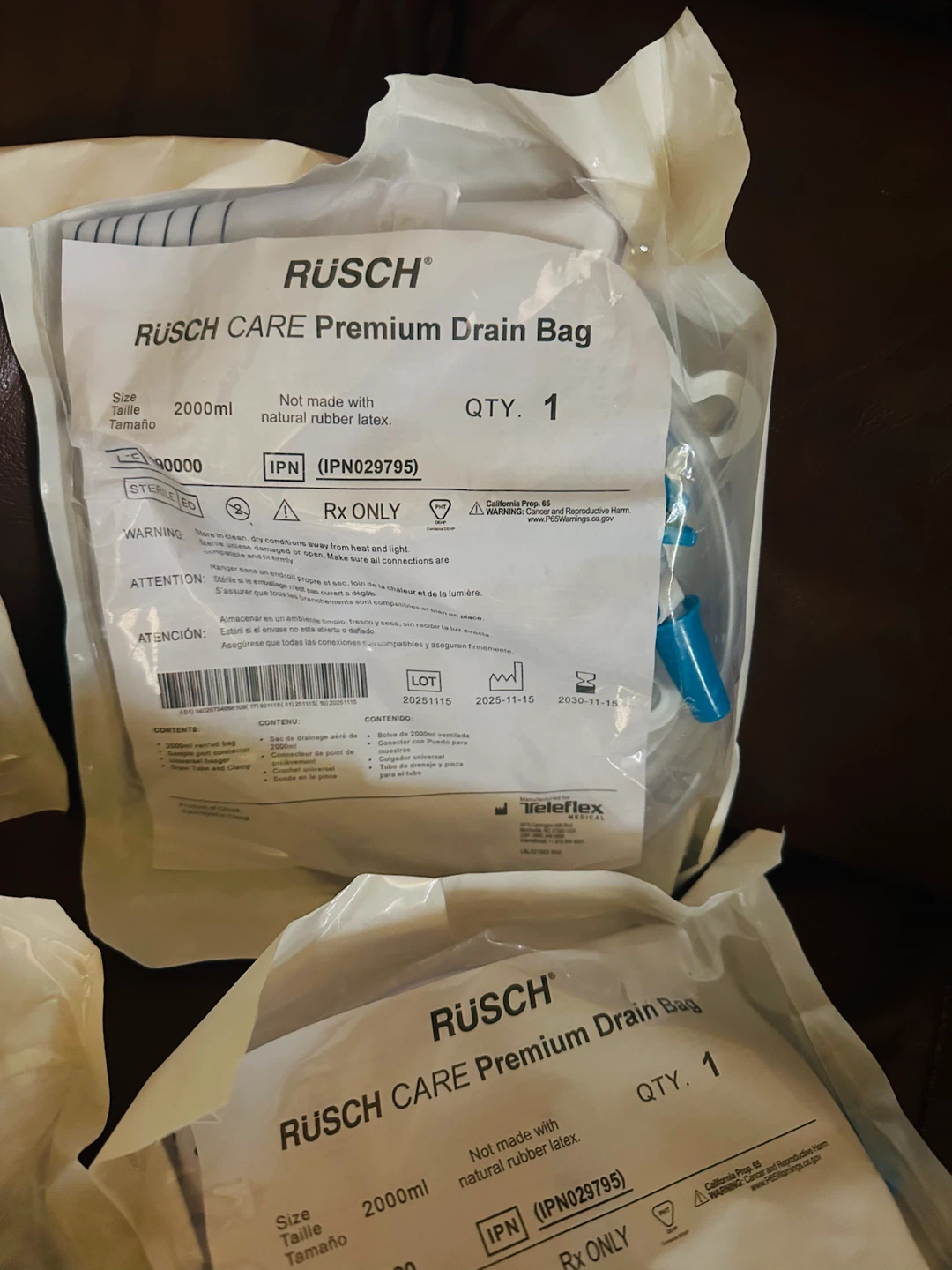 RÜSCH CARE Premium Drain Bag 2000ml - Pack of 4 - photo 2