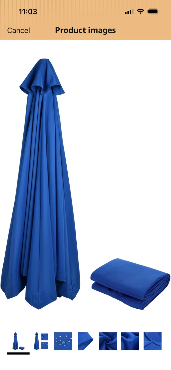 New-Blue Umbrella Cover - photo 2