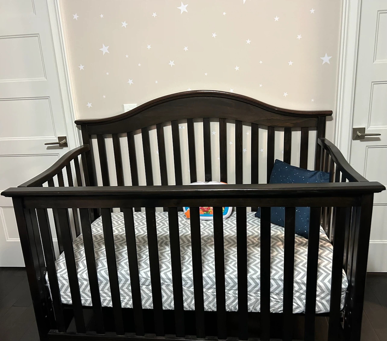 Dark Wood Convertible Crib