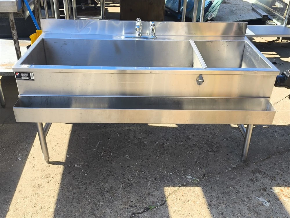 Commercial Stainless Steel Bar Cocktail Station / Ice Well