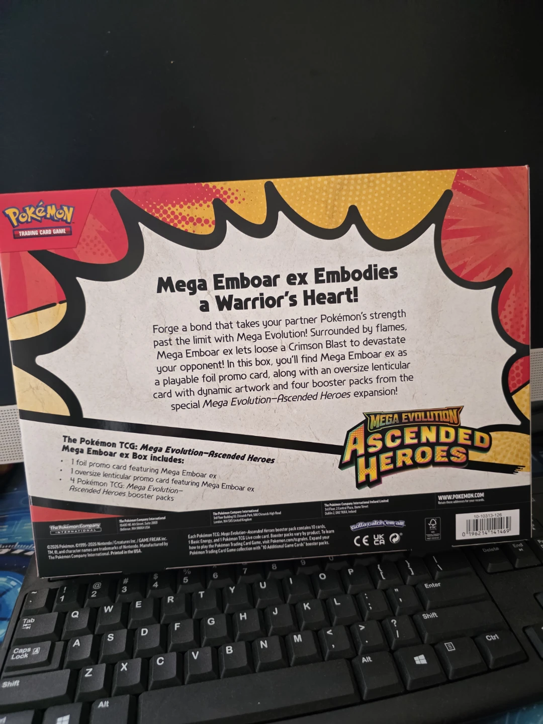 Pokémon TCG Mega Emboar EX Box - Ascended Heroes - photo 2