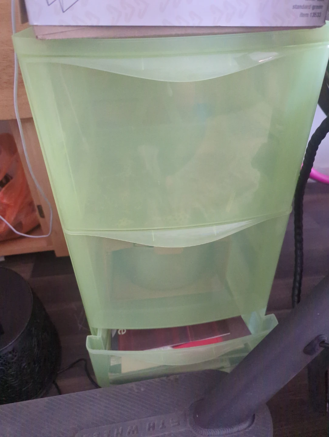 Light Green 3-Drawer Storage Unit