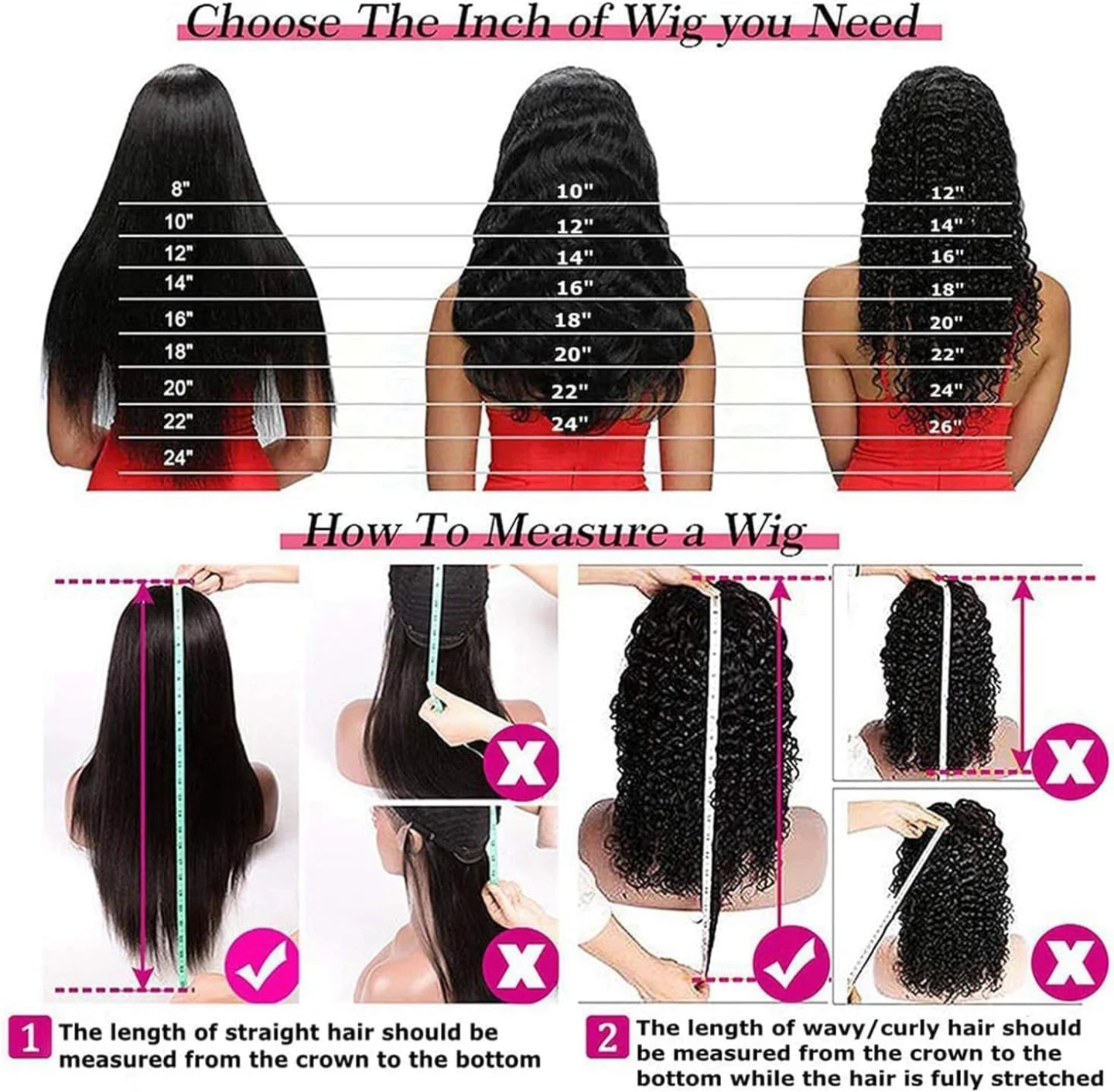 Human Hair Wig for Women High Density - photo 3