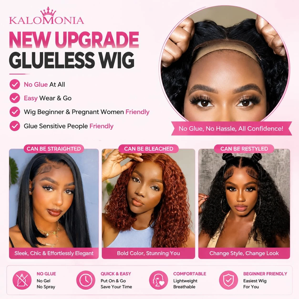 Human Hair Wig for Women High Density - photo 4