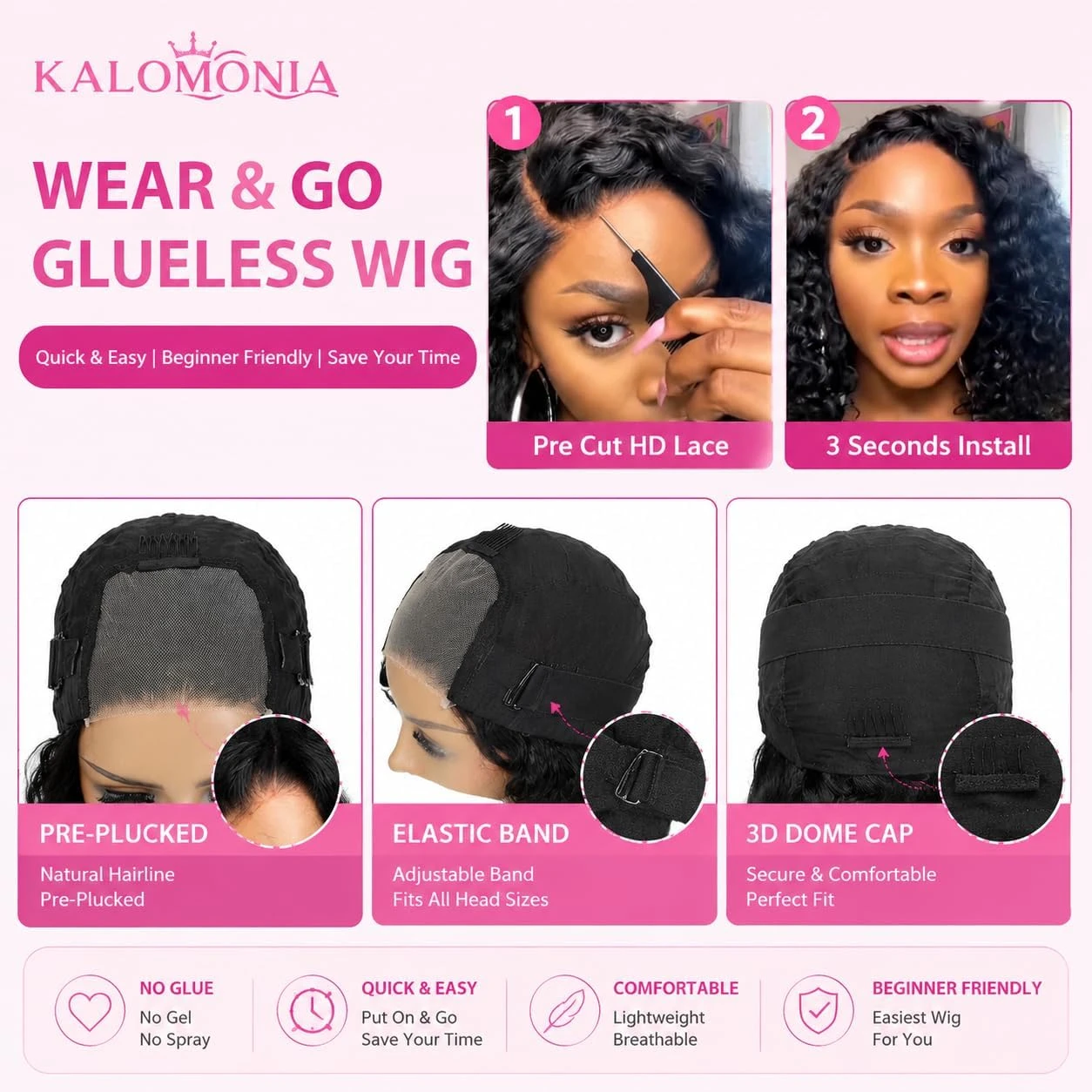 Human Hair Wig for Women High Density - photo 5