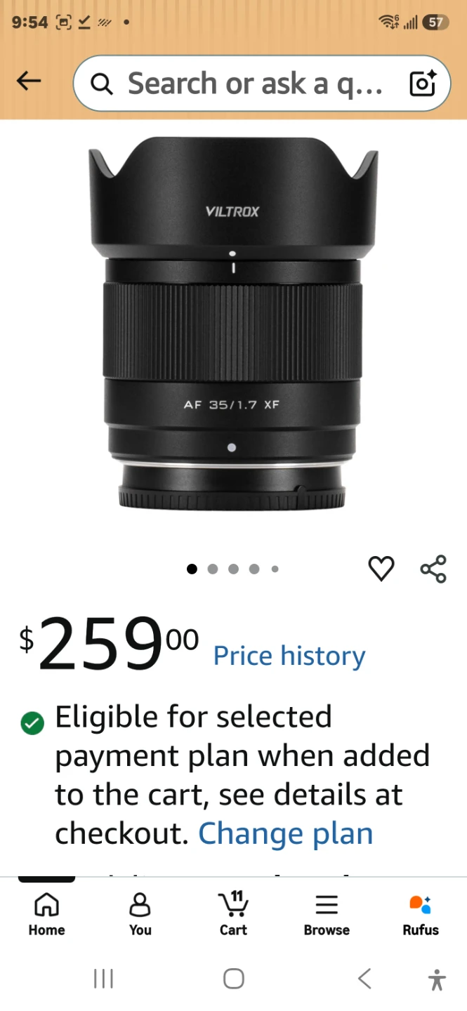 Camera Lens AF 35mm f/1.7 XF Lens - photo 2