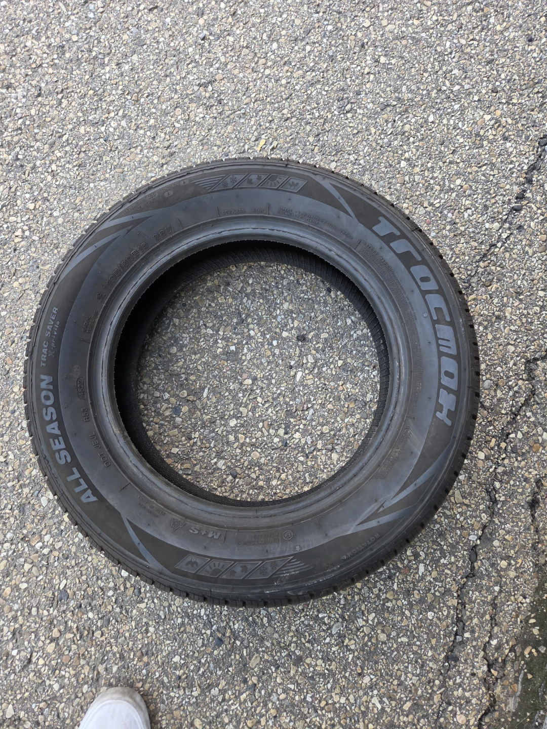 2 Tire 195/60R15 88V All Season Traction Tires (Set of 2) - photo 3