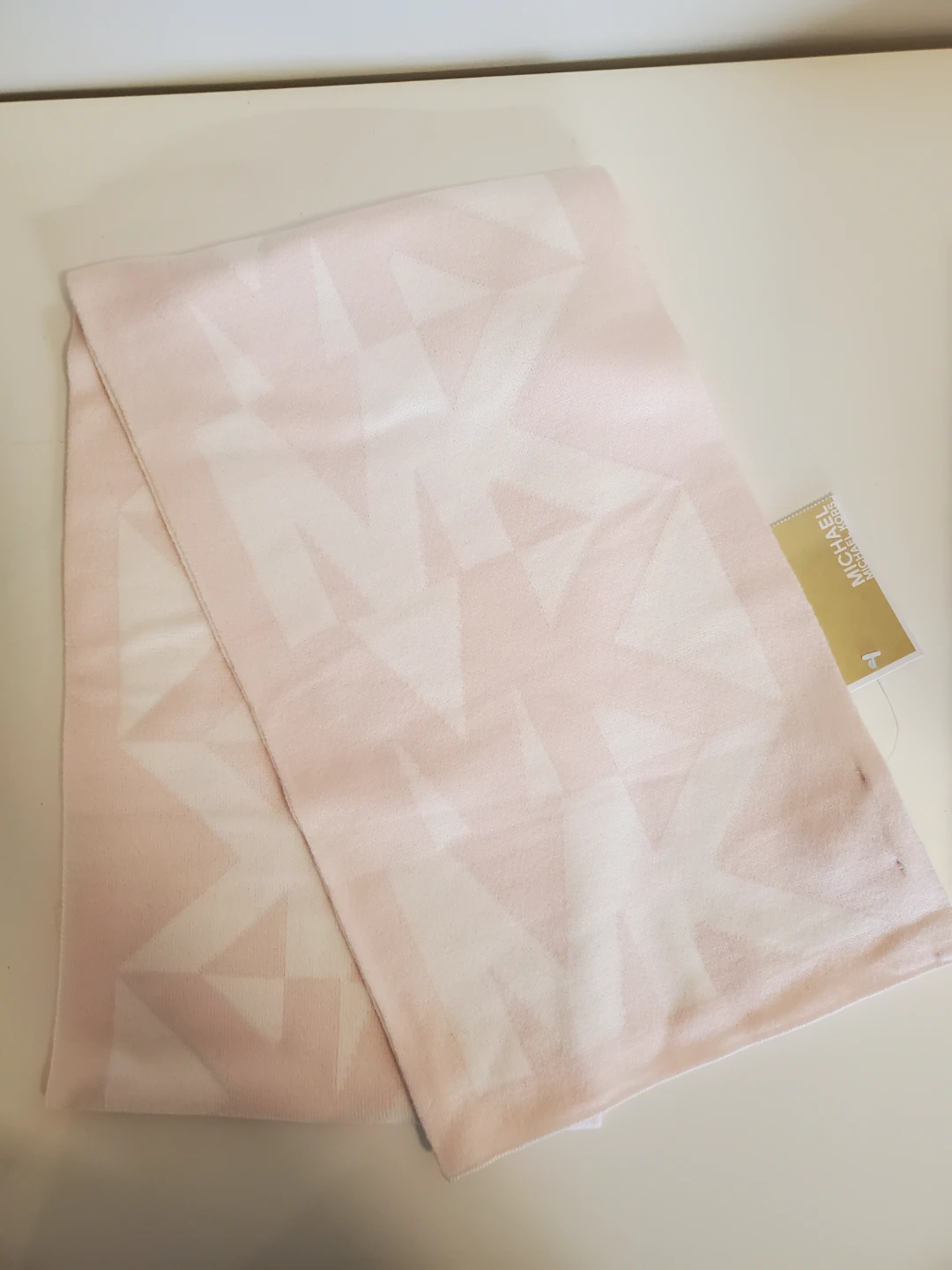 Michael Kors Pink Logo Intarsia Knit Beanie and Scarf Set...New - photo 3