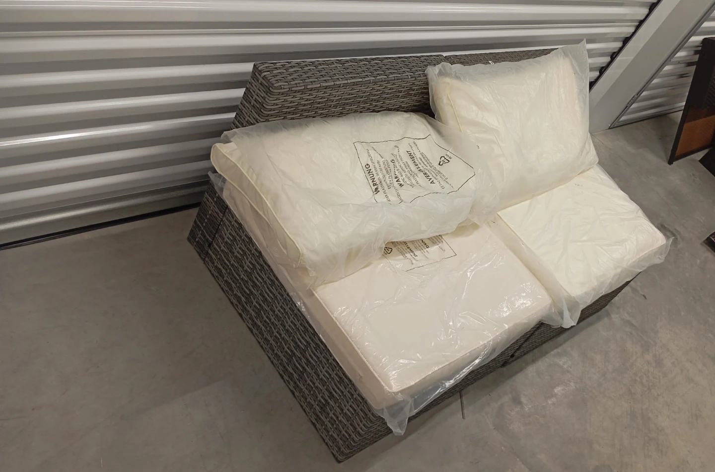 Wicker Outdoor Loveseat with Cushions
