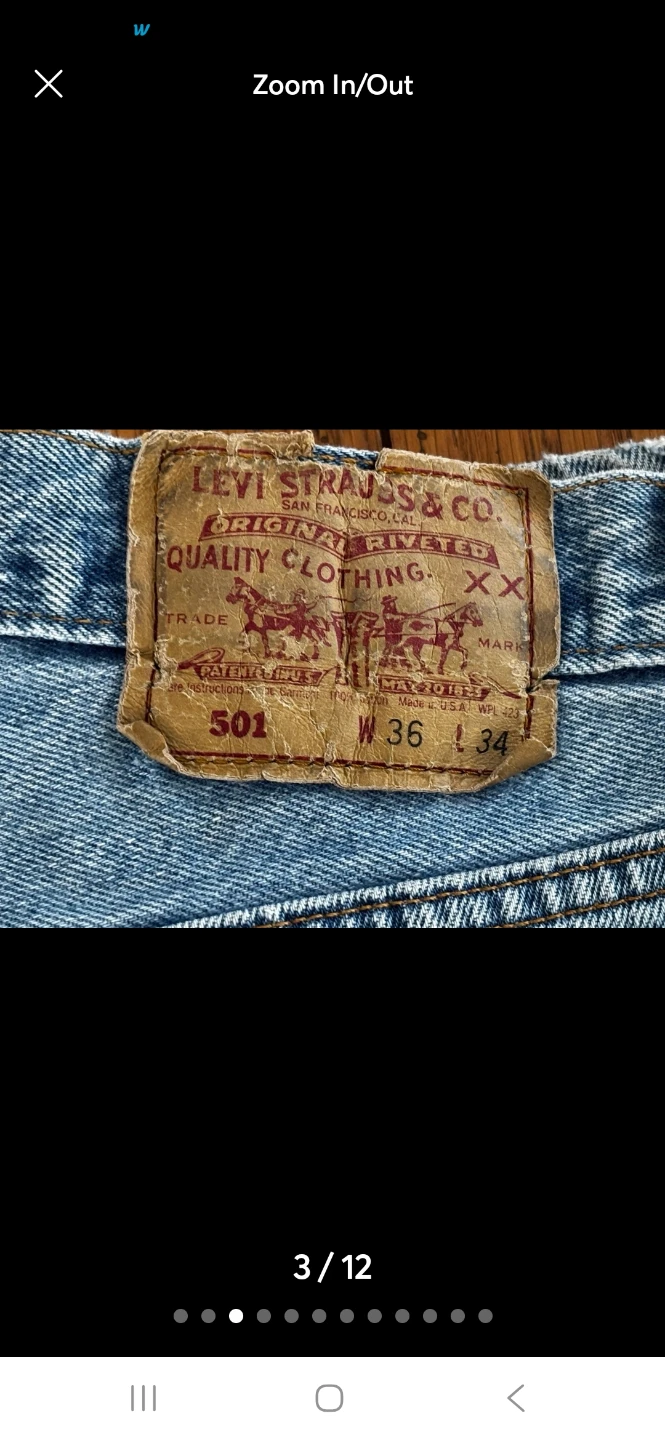 Vintage Levi's 501 Jeans W36 L34 - photo 2
