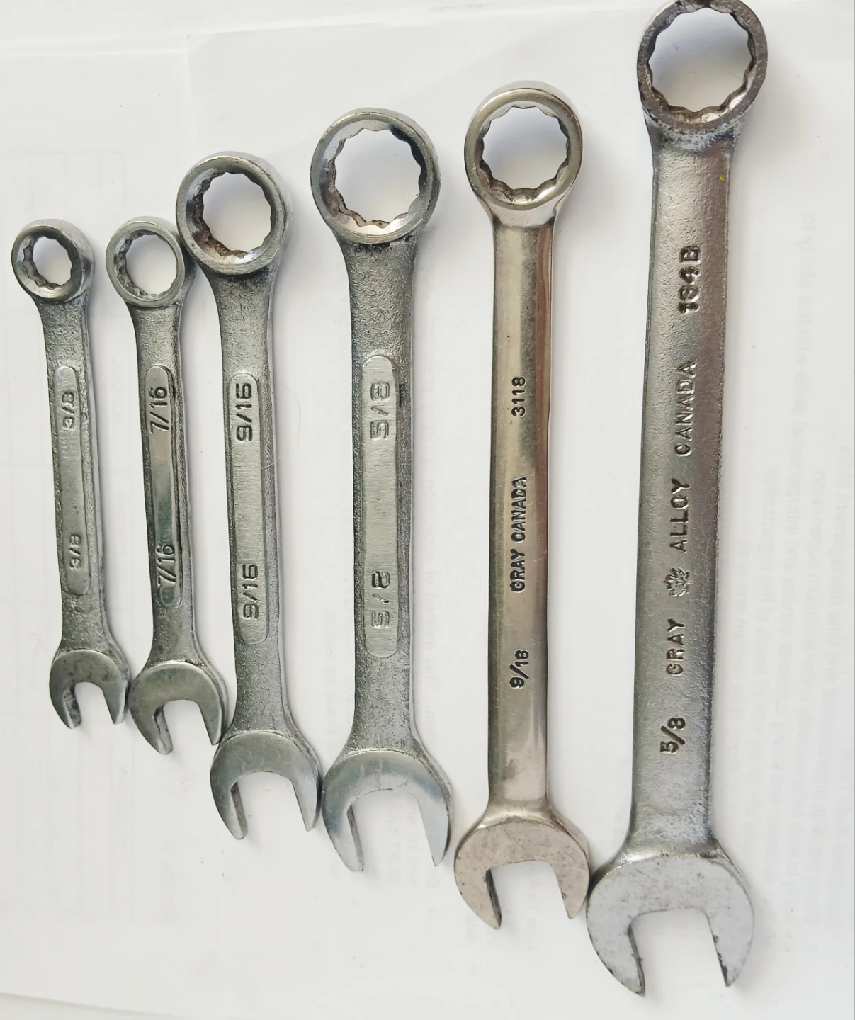 Gray Canada 6-Piece Combination Wrench Set - photo 2