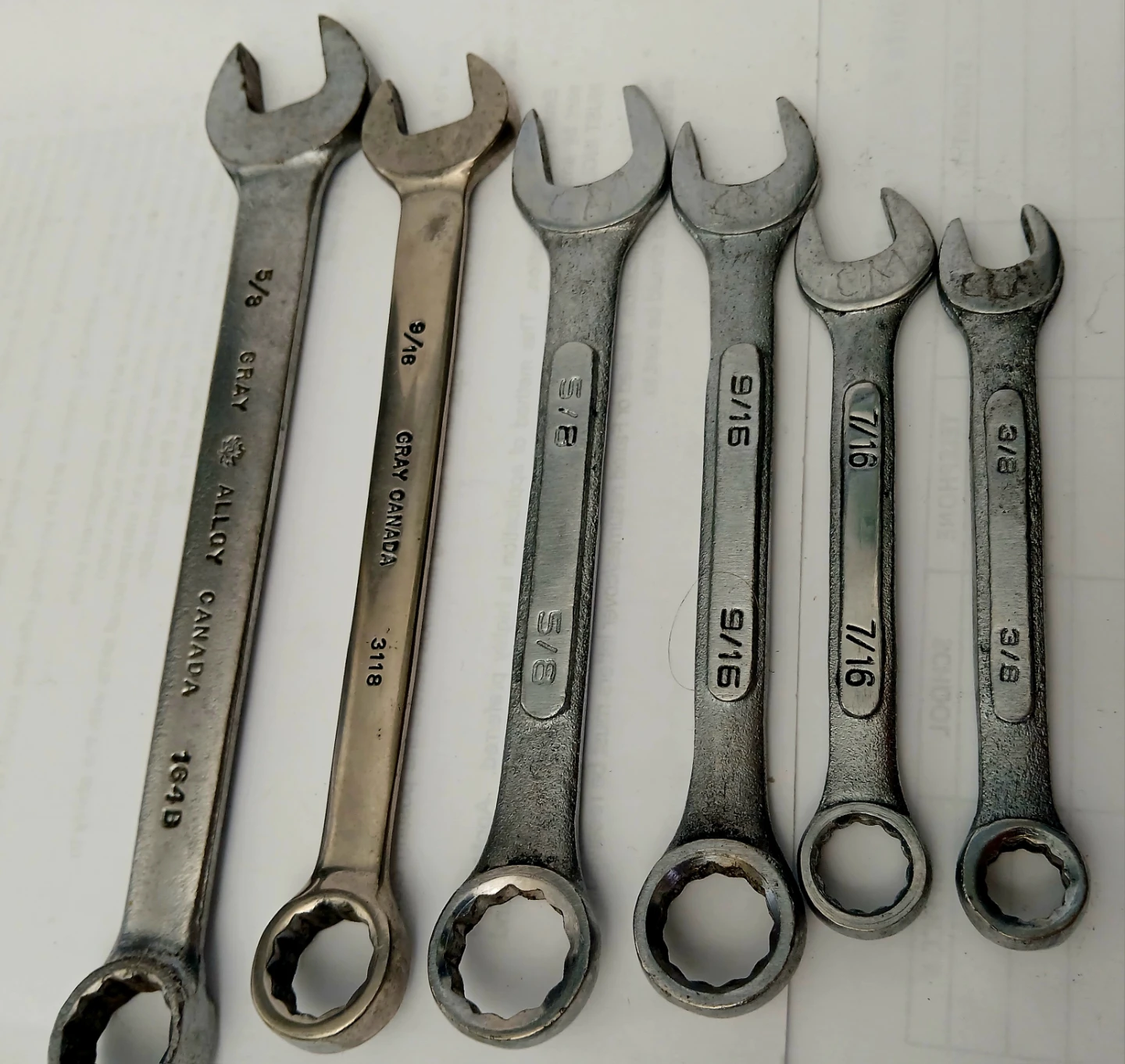 Gray Canada 6-Piece Combination Wrench Set - photo 4