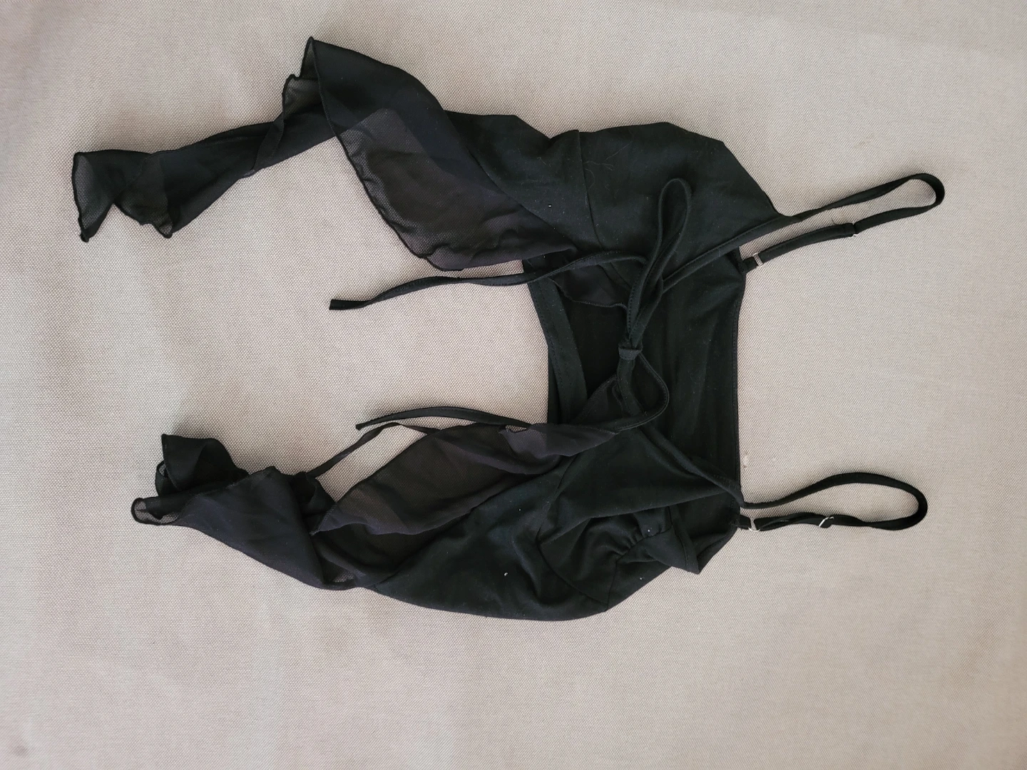 Black Chiffon Cover-Up