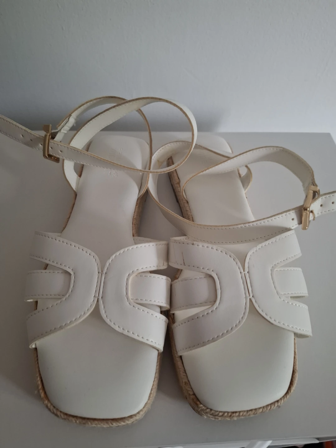 White Espadrille Platform Sandals - photo 3