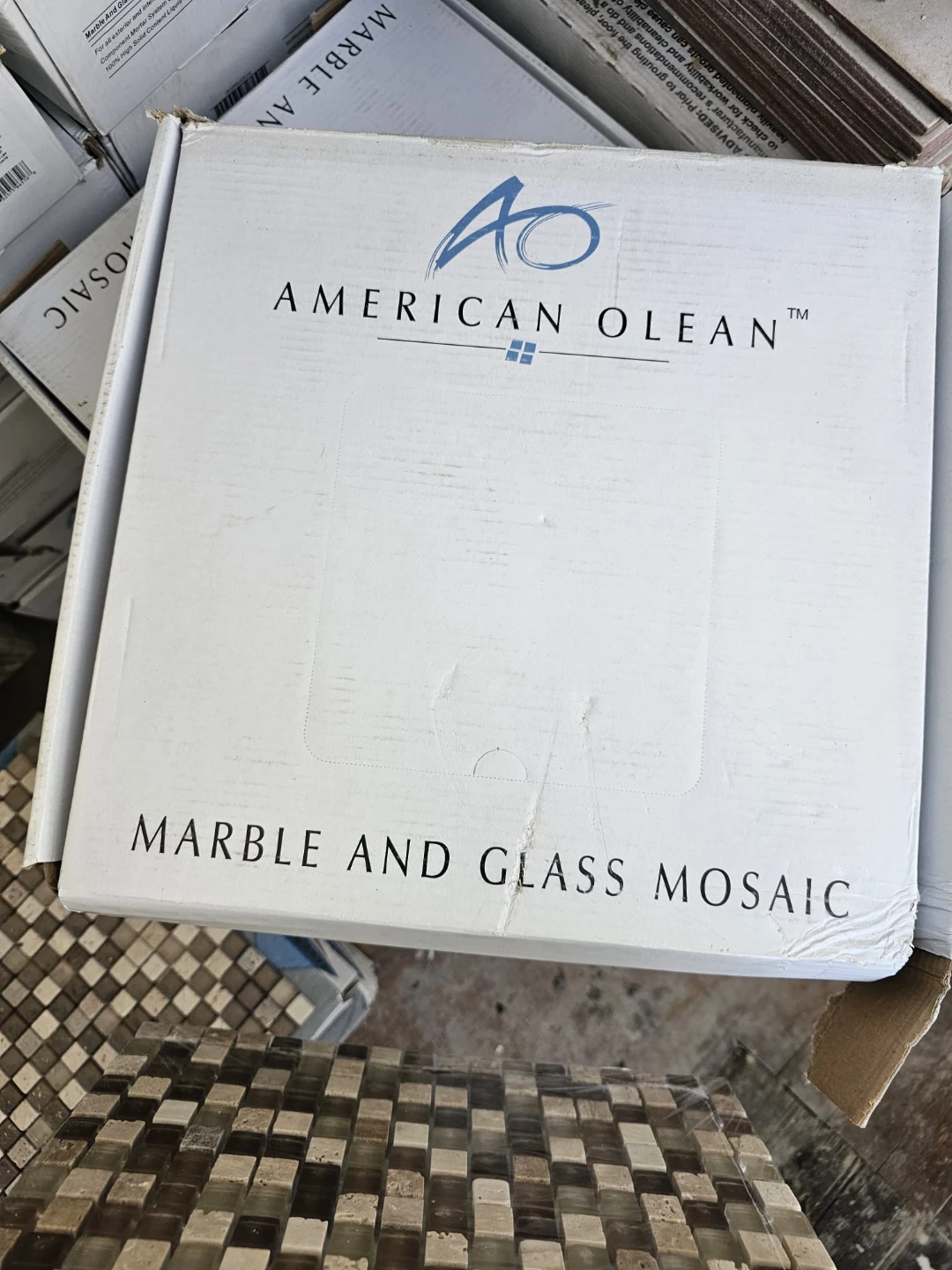 American Olean Marble and Glass Mosaic Tile DG47