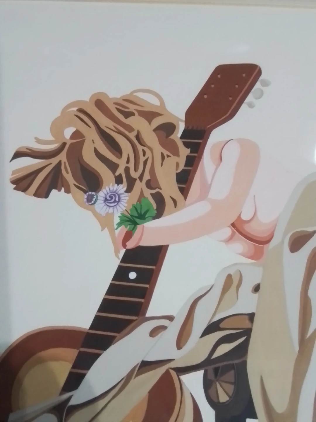 Psych-Pop Serigraph Art Print "Musical Angel" by L. Young - photo 5