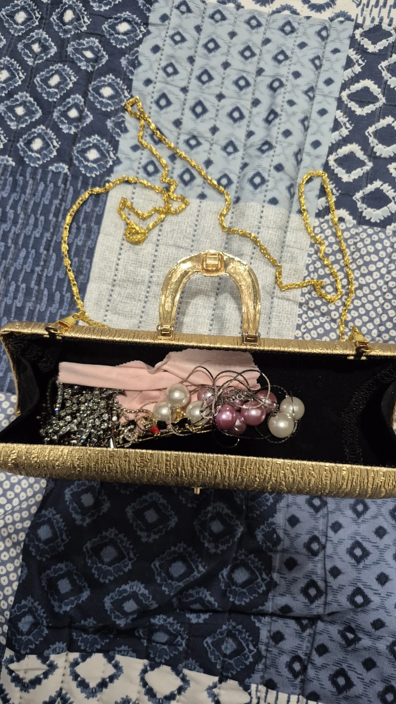 Jewellery Clutch Bag Gold - photo 2
